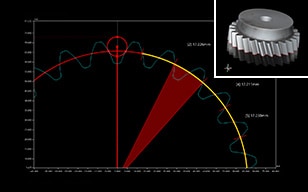 齒輪跨棒距的便捷測量方法