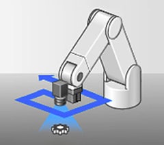 支持自動校正的 機械手