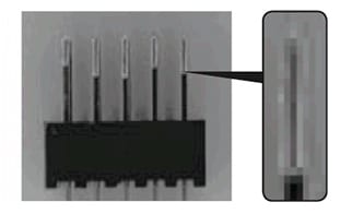 用藍色照明觀察時